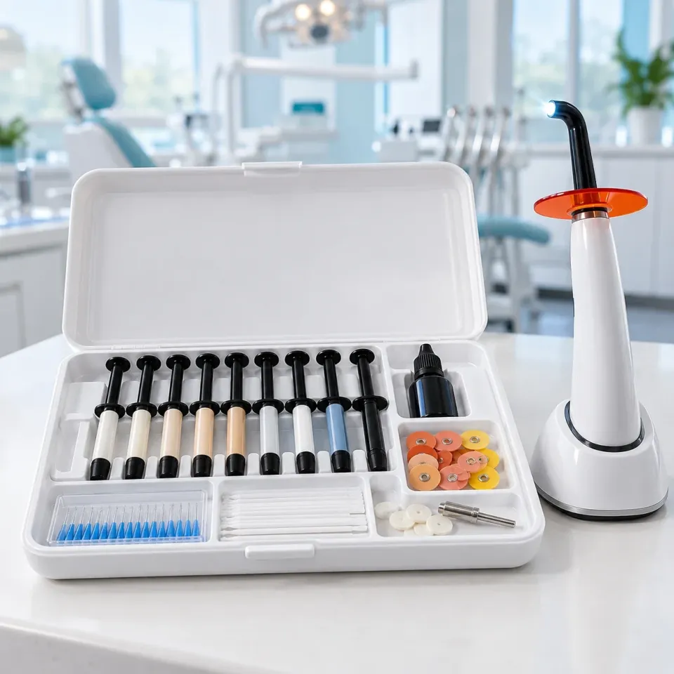 Combo Estética Premium - Kit de Resinas + Fotopolimerizador LED
