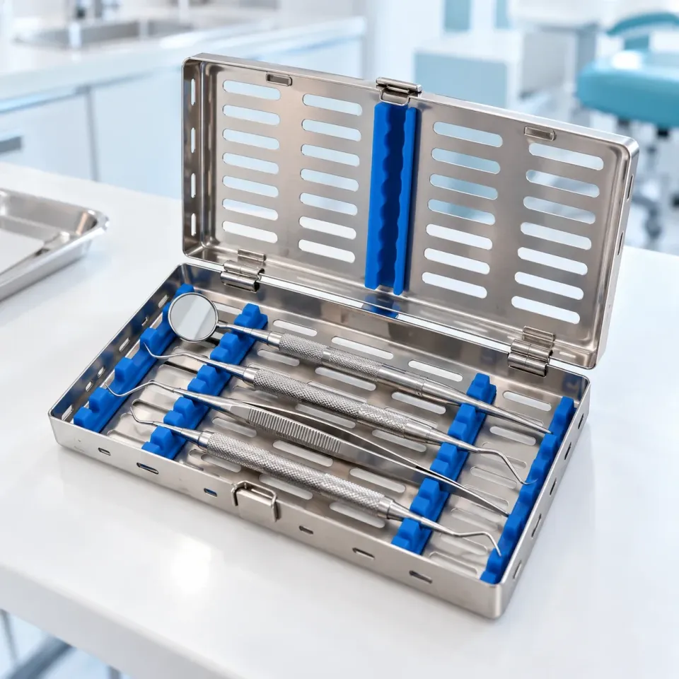 Cassete Inox para Esterilização (10 instrumentais)